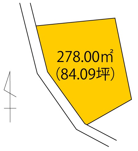 保渡田町　区画図